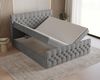 MOEBLO Boxbett Bett 12 (Luxusbett im Chesterfield-Design, 180x200 cm, Velours-Bezug, Hoher Schlafkomfort, modernes Velours-Design mit Steppung Polsterbett Kontinentalbett, dekorativem Kopfteil, aus Samt, inklusive Topper und Bettkasten), (BxHxT):144/16... Bild 3