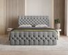 MOEBLO Boxbett Bett 12 (Luxusbett im Chesterfield-Design, 180x200 cm, Velours-Bezug, Hoher Schlafkomfort, modernes Velours-Design mit Steppung Polsterbett Kontinentalbett, dekorativem Kopfteil, aus Samt, inklusive Topper und Bettkasten), (BxHxT):144/16... Bild 2