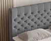 MOEBLO Boxbett Bett 12 (Luxusbett im Chesterfield-Design, 180x200 cm, Velours-Bezug, Hoher Schlafkomfort, modernes Velours-Design mit Steppung Polsterbett Kontinentalbett, dekorativem Kopfteil, aus Samt, inklusive Topper und Bettkasten), (BxHxT):144/16... Bild 4