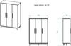 schardt 'Venice' 3-trg. Schrank Bild 3