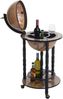 Mendler Globusbar, Eukalyptusholz MVG-zertifiziert, Schwarz, 89 x 45 x 45 cm Bild 1