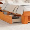 vidaXL Bettrahmen Wachsbraun 140 x 190 cm Massives Kiefernholz 3382282 Bild 3