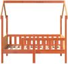 vidaXL Kinderbett Hausbett Wachsbraun 70x140 cm Kiefer 850715 Bild 4
