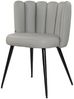 KAWOLA Stuhl JADA Esszimmerstuhl Leder grau 79 x 55 x 59 cm Bild 3