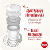 NUK Trinkbecher Mini Cups Set 3in1 160ml ab 6 M. mint&türkis Bild 2