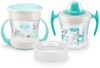 NUK Trinkbecher Mini Cups Set 3in1 160ml ab 6 M. mint&türkis Bild 5