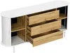 Vente-unique - VELURANI Sideboard Holz, Platte BeigeWeiß - B 40 cm x H 81 cm x L 170 cm Bild 4
