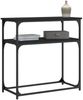 vidaXL Konsolentisch Schwarz 75x35,5x75 cm Holzwerkstoff 834070 Bild 3