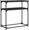 vidaXL Konsolentisch Schwarz 75x35,5x75 cm Holzwerkstoff 834070 Bild 2