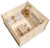 Alpholz Gartenhaus Maria Viva Gartenhaus aus Holz Holzhaus mit 28 mm Wandstärke Blockbohlenhaus mit Montagematerial Bild 3