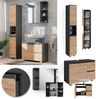 Badmöbel-Set J-Shape Grau 3 Teile, mit Hochschrank Vicco Bild 2