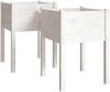 vidaXL Pflanzkübel 2 Stk. Weiß 50x50x70 cm Massivholz Kiefer 810802 Bild 2