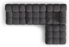 Micadoni Modulares Sofa Bellis 4-Sitzer mit flachem Modul 3D-Stoff Sonic Espresso Bild 4
