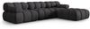 Micadoni Modulares Sofa Bellis 4-Sitzer mit flachem Modul 3D-Stoff Sonic Espresso Bild 2