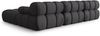 Micadoni Modulares Sofa Bellis 4-Sitzer mit flachem Modul 3D-Stoff Sonic Espresso Bild 5