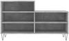 vidaXL Schuhregal Betongrau 102x36x60 cm Holzwerkstoff 831392 Bild 4