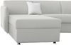 Dmora Sofa mit Halbinsel Posina, Ecksofa für Wohnzimmer, gepolstert, abnehmbarer Bezug, 100 % Made in Italy-Qualität, 260x160 h90 cm, Hellgrau Bild 5