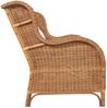 vidaXL 2-Sitzer-Sofa Hellbraun Natürliches Rattan und Leinen 325468 Bild 3