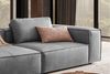 KAWOLA Sofa CARMO 3-Sitzer Leder grau 68 x 118 x 266 cm Bild 5