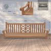 CLP Schaukelbank Farm Teakholz wetterfest mit Befestigungsmaterial,teak 180 cm Bild 2