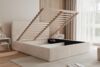 Compleo Polsterbett ASTA, Slim und elegant, grober Cordstoff, Designbett, mit Bettkasten, ohne Matratze Bild 2