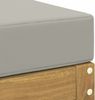 vidaXL Outdoor Hocker Bank Weiß 80 x 43 x 45 cm Massivholz Akazie 901669 Bild 5