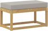 vidaXL Outdoor Hocker Bank Weiß 80 x 43 x 45 cm Massivholz Akazie 901669 Bild 2