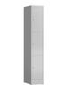 Schließfachschrank, Fächerschrank 3 Fächer Spind 180 x 30 x 50 cm, lichtgrau Bild 2
