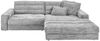 KAWOLA Sofa LANA Ecksofa Cord hellgrau Recamiere rechts 83 x 205 x 296 cm Bild 3