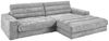 KAWOLA Sofa LANA Ecksofa Cord hellgrau Recamiere rechts 83 x 205 x 296 cm Bild 4
