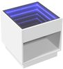 Couchtisch, Sofatisch mit Infinity-LED Weiß 50x50x50 cm Bild 3