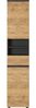 Hochschrank vito Mayor, Holzwerkstoff, Schwarz, Holzfarben, 39 x 190 x 34 cm Bild 2