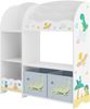 Kinderregal Lysekil 100x93x30 cm mit Dinosaurier Motiv [en. casa] Bild 3