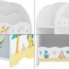 Kinderregal Lysekil 100x93x30 cm mit Dinosaurier Motiv [en. casa] Bild 5