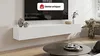 Vente-unique - DANTAY TV Möbel Holz, Platte Weiß - B 32 cm x H 25 cm x L 200 cm Bild 2