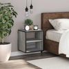 vidaXL Wand-Nachttisch Grau Sonoma 40x31x39,5 cm 848750 Bild 3