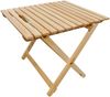 Strandstuhl gelb Gartenliege Strandliege Deckchair Tisch Liegestuhl Holz hell klappbar 10-302NT Bild 2