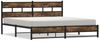 vidaXL Metallbett ohne Matratze Räuchereiche 193x203 cm 3308488 Bild 2