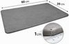BURI Badematte 60x39x1 cm aus Kieselgur grau – rutschfeste Steinmatte, wasserabsorbierend & schnelltrocknend, antibakterielle Duschmatte, nachhaltiger Badvorleger mit Antirutschmatte Bild 5