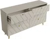 Vente-unique - TEODA Kommode Holz, Platte Beige - B 40 cm x H 80 cm x L 140 cm Bild 4