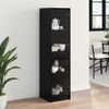 vidaXL Highboard Schwarz Eichen-Optik 35 x 37 x 142 cm Holzwerkstoff 882903 Bild 4