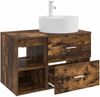 vidaXL Badezimmermöbel-Set 2 pcs Geräucherte Eiche Holzwerkstoff 3403908 Bild 4
