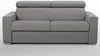 Vente-unique - Schlafsofa 4-Sitzer - Liegefläche mit Lattenrost: 160 cm - Matratzenhöhe: 18 cm - Stoff - Grau - VIZIR Bild 3