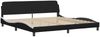 vidaXL Bett mit Matratze "Dover" Schwarz und Weiß 200x200 cm Kunstleder 3208482 Bild 4