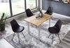 Esstisch Baumkante massiv Akazie naturfarben 120 x 80 cm silber U-Gestell BILLY 72625215 Bild 2