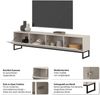 OTTO home Lowboard Loft, Breite 208,5 cm, TV-Board mit 4 Klappen, Metallkufen, TV-Kommode mit viel Stauraum, push-to-open-Funktion Bild 4