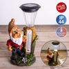 Näve Solar-Gartenleuchte LED mit Dämmerungssensor Zwerg 26 cm bunt Bild 2