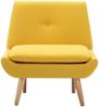 vidaXL Polsterstuhl Gelb Stoff 246986 Bild 3