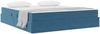 vidaXL Aufbewahrungsbett mit Matratze Dunkelblau 180 x 200 cm Samt 3399740 Bild 3