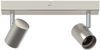 vidaXL Deckenstrahler mit Strahlern Nickel 26 x 6,5 x 11,5 cm Metall 4108181 Bild 2